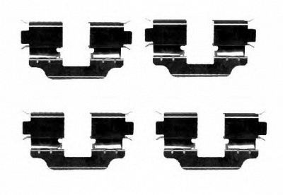 HELLA PAGID 8dz355203171 -  Комплектующие, колодки дискового тормоза
